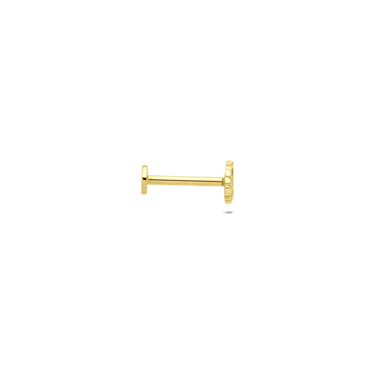 piercing en or 9k feuille