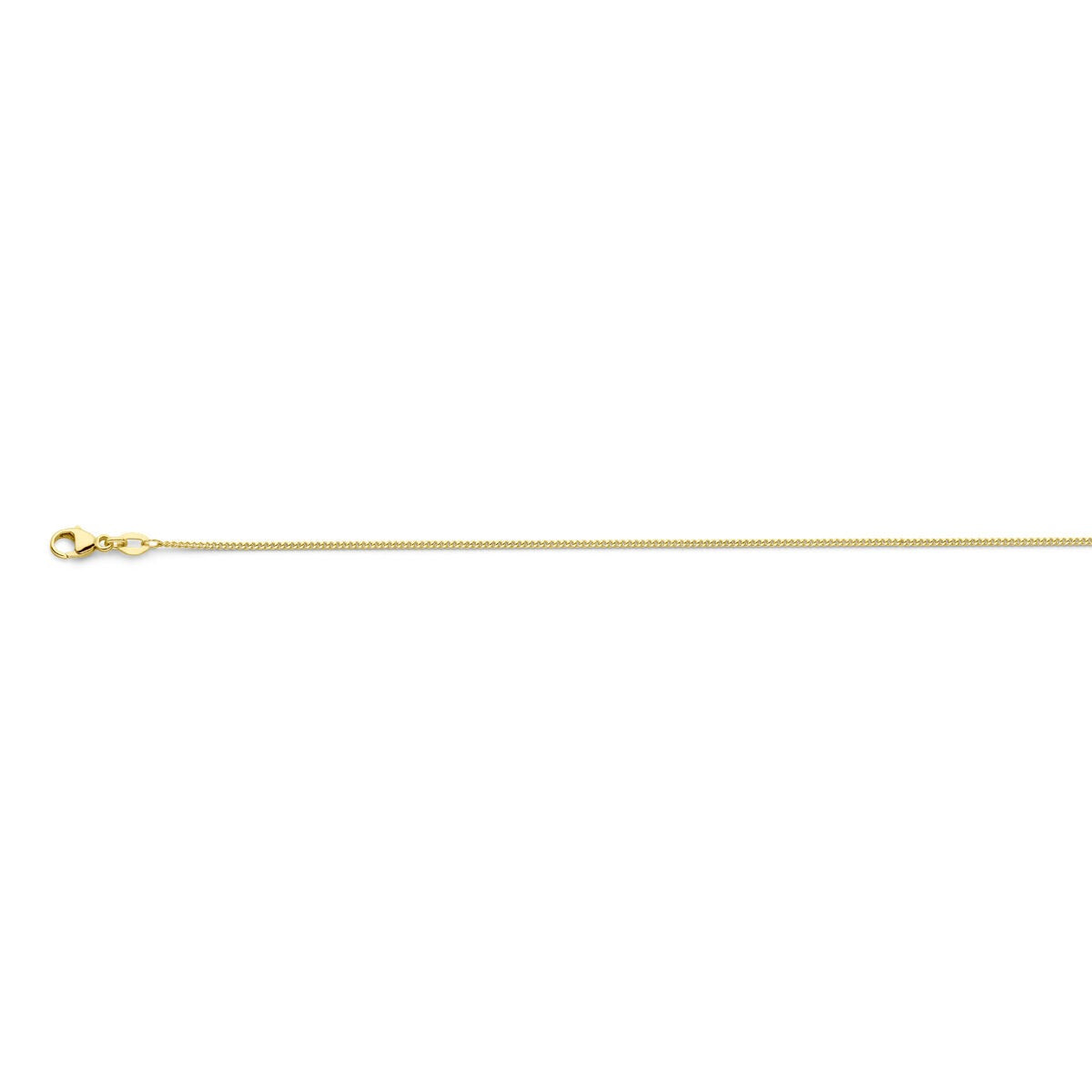 collier en or 18k pour femme – gourmette 45 cm