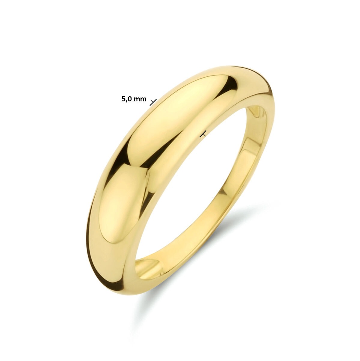 bague pour femme en or jaune 9k – classique et puissant