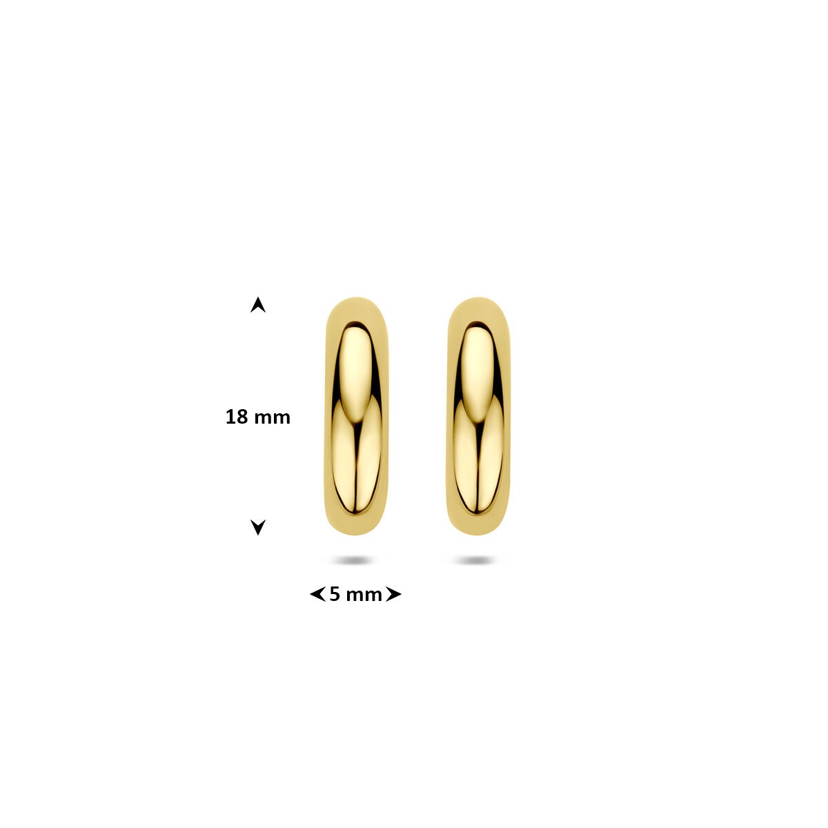Créoles en or jaune 14k