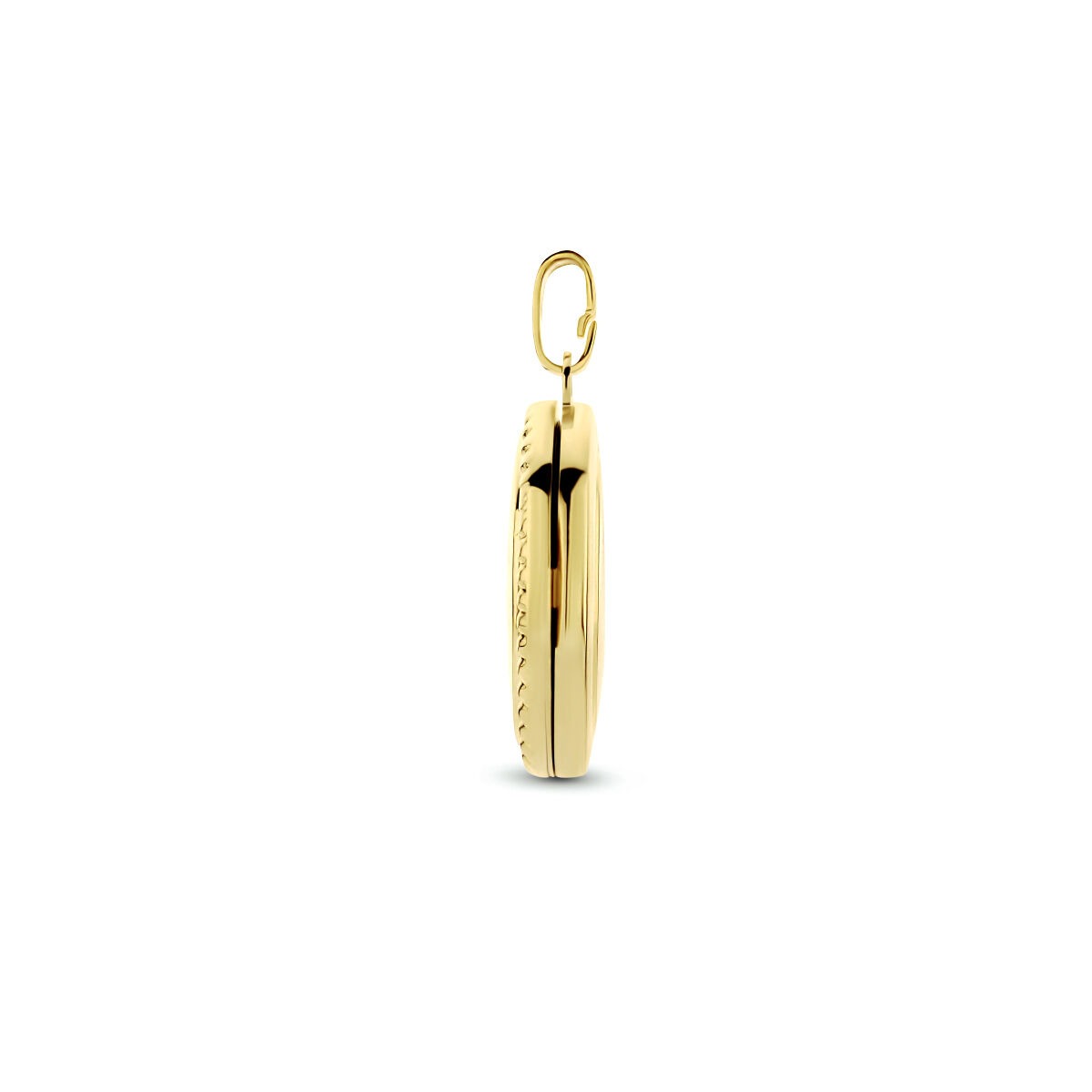 médaillon ovale en or jaune 9k