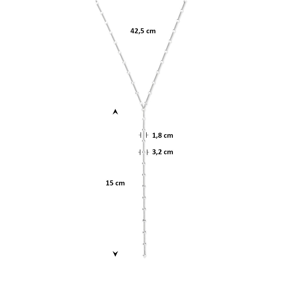 Collier y en argent 925