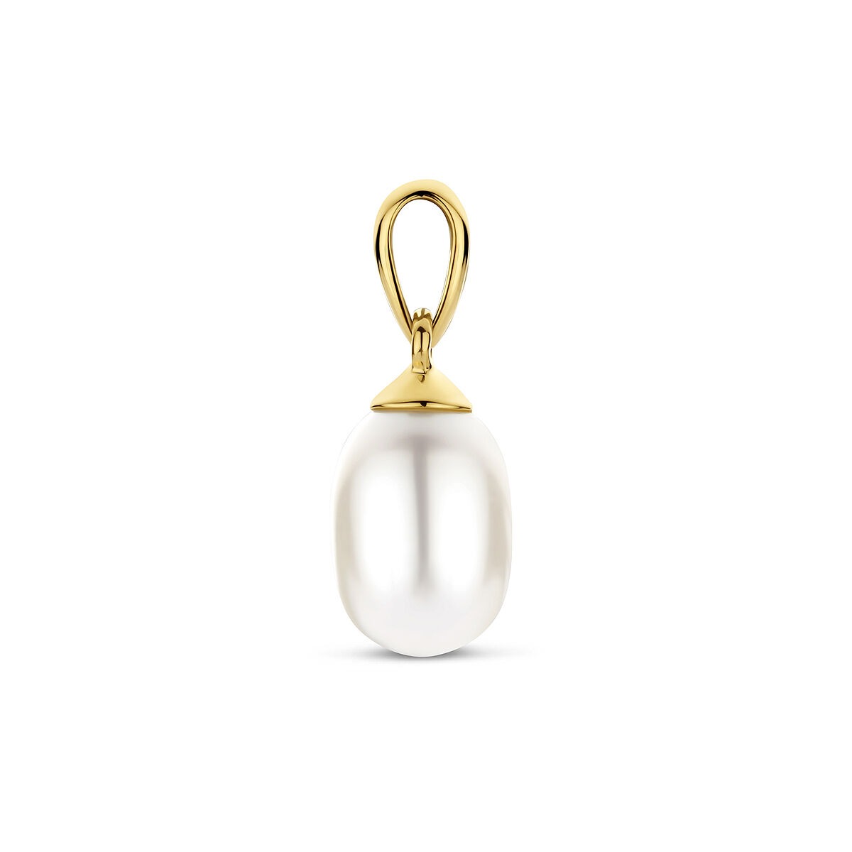 pendentif en or jaune 9k avec perle