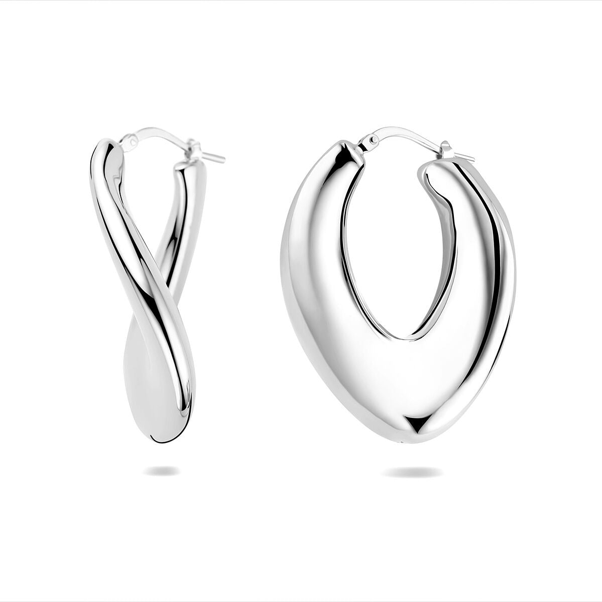Créoles en argent – rhodié argent 925