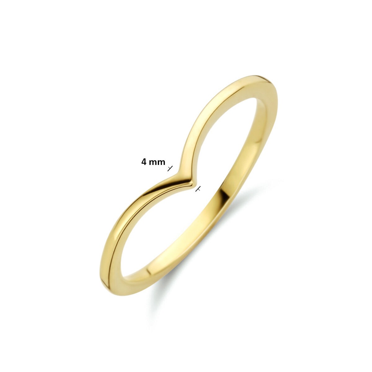 Bague en or jaune 4mm