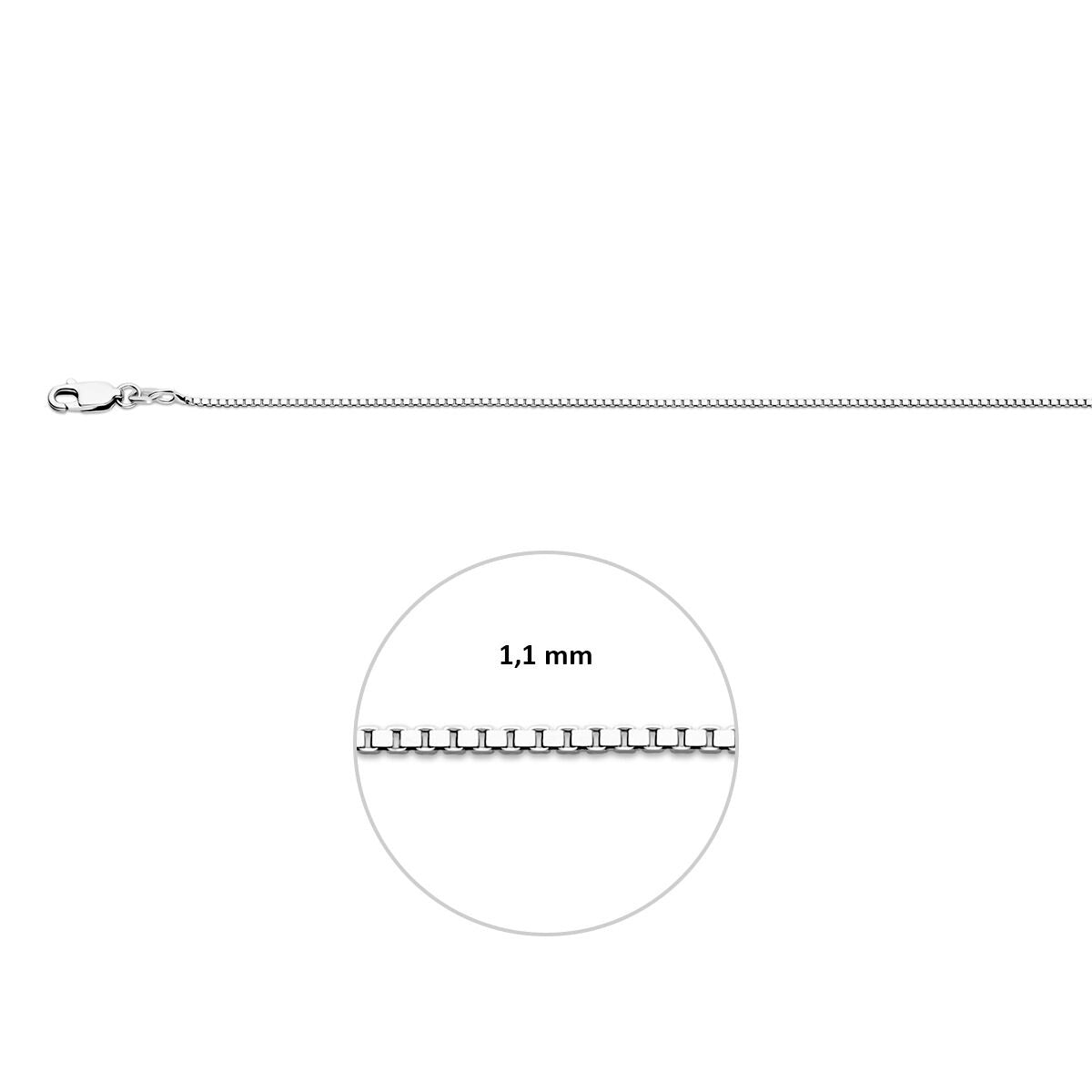 Collier vénitien en argent rhodié pour femme