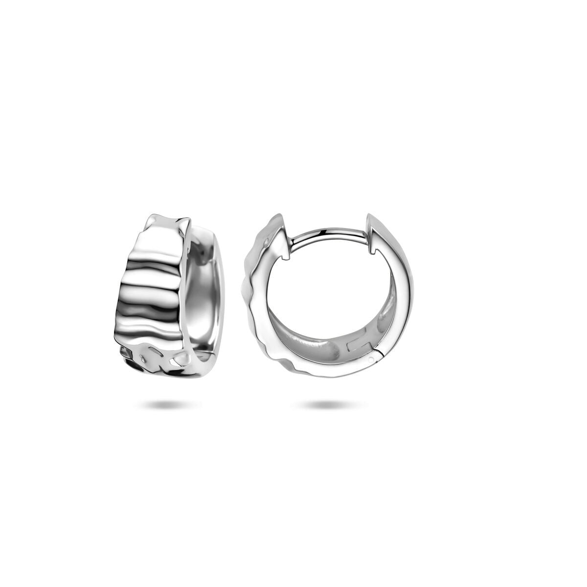 Créoles en argent – rhodiées