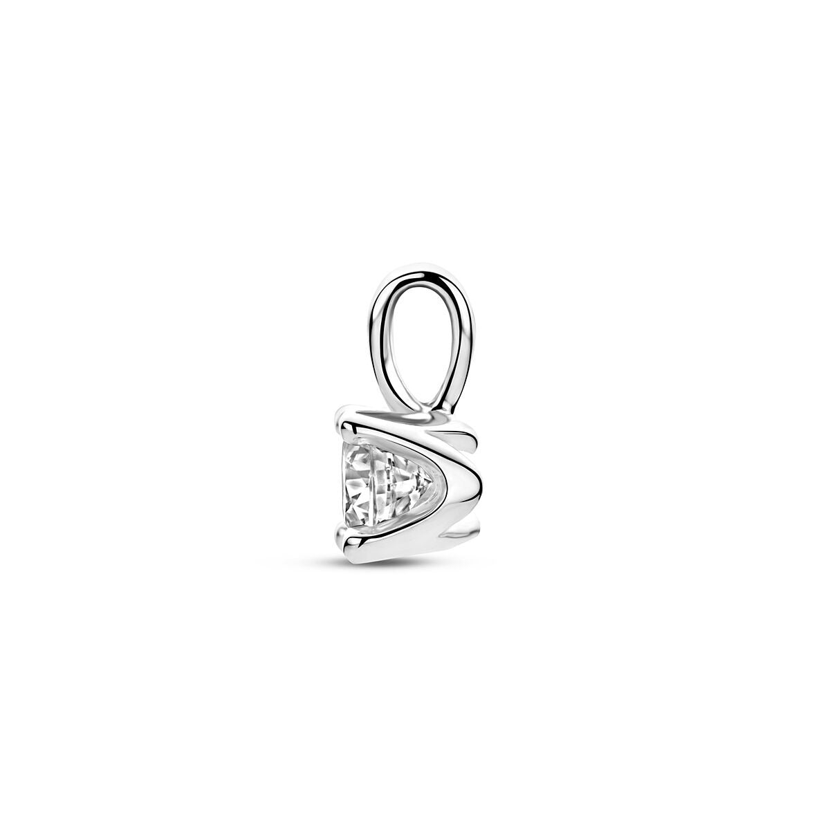 Pendentif en argent avec zircone – rhodié argent 925