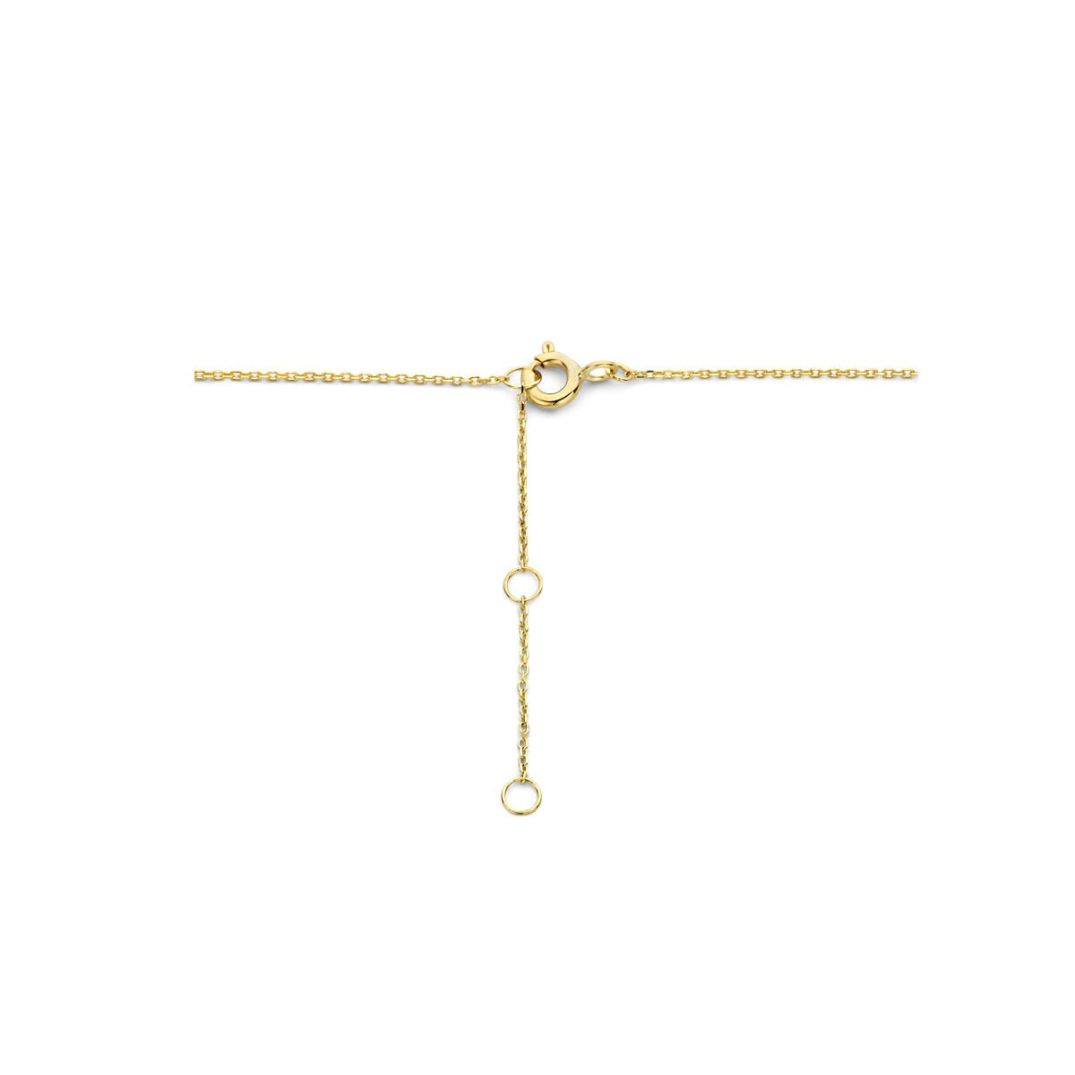 collier en or jaune à trèfle 9k