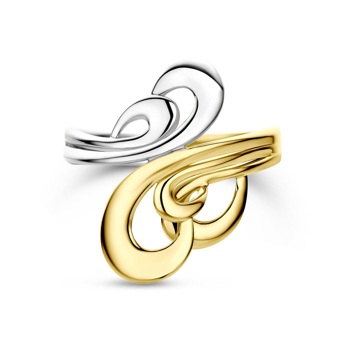 bague pour femme en or bicolore 14k