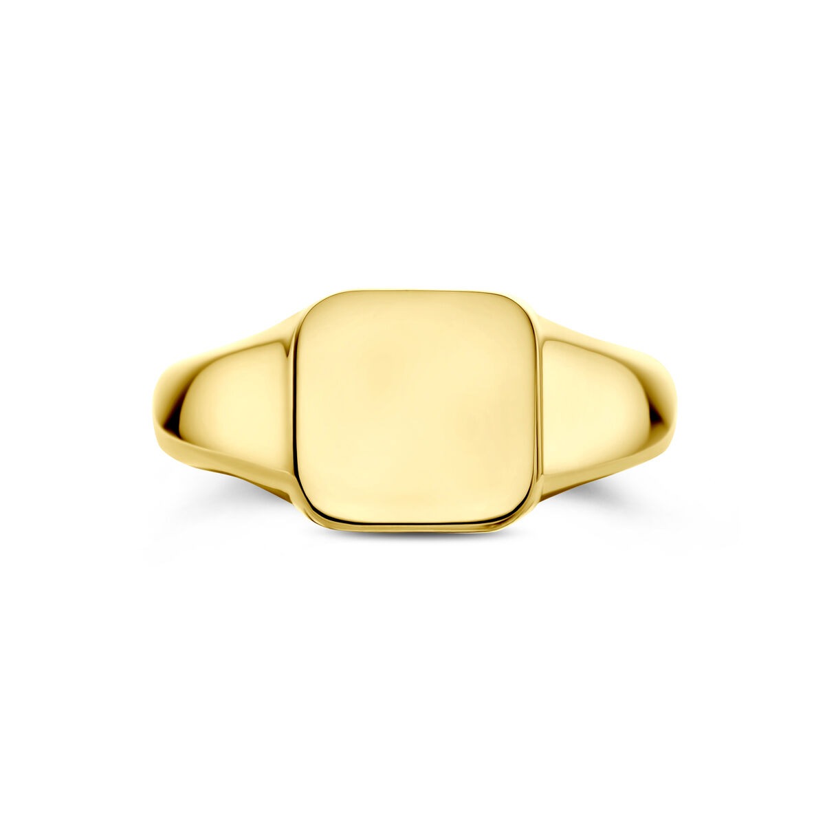 bague de gravure en or jaune 14k pour femme – 9 x 9.5 mm
