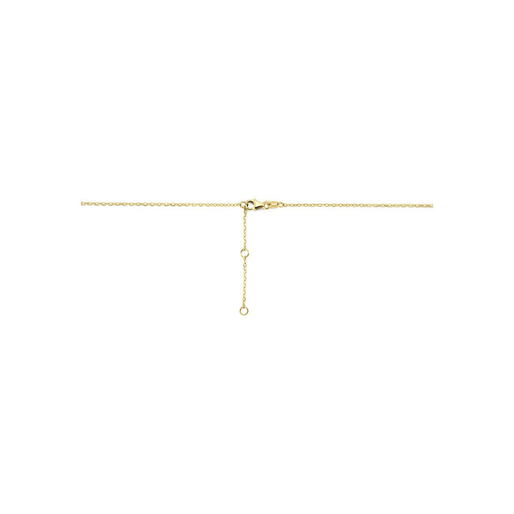 14k Geelgouden collier met citrien, amethist en topaas