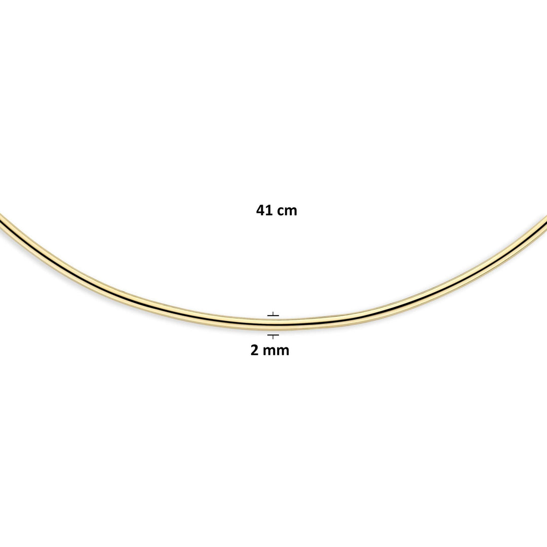 14k Geelgouden spang collier