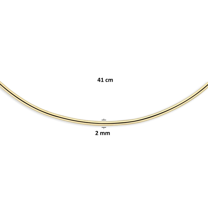 14k Geelgouden spang collier