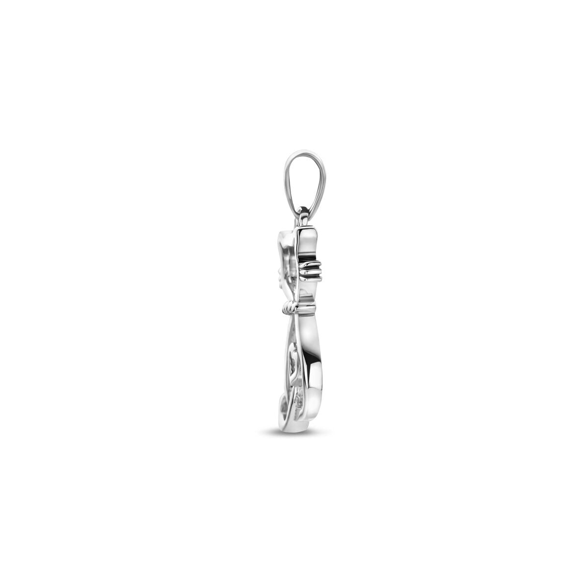 Pendentif pour enfant chat en argent 925 rhodié