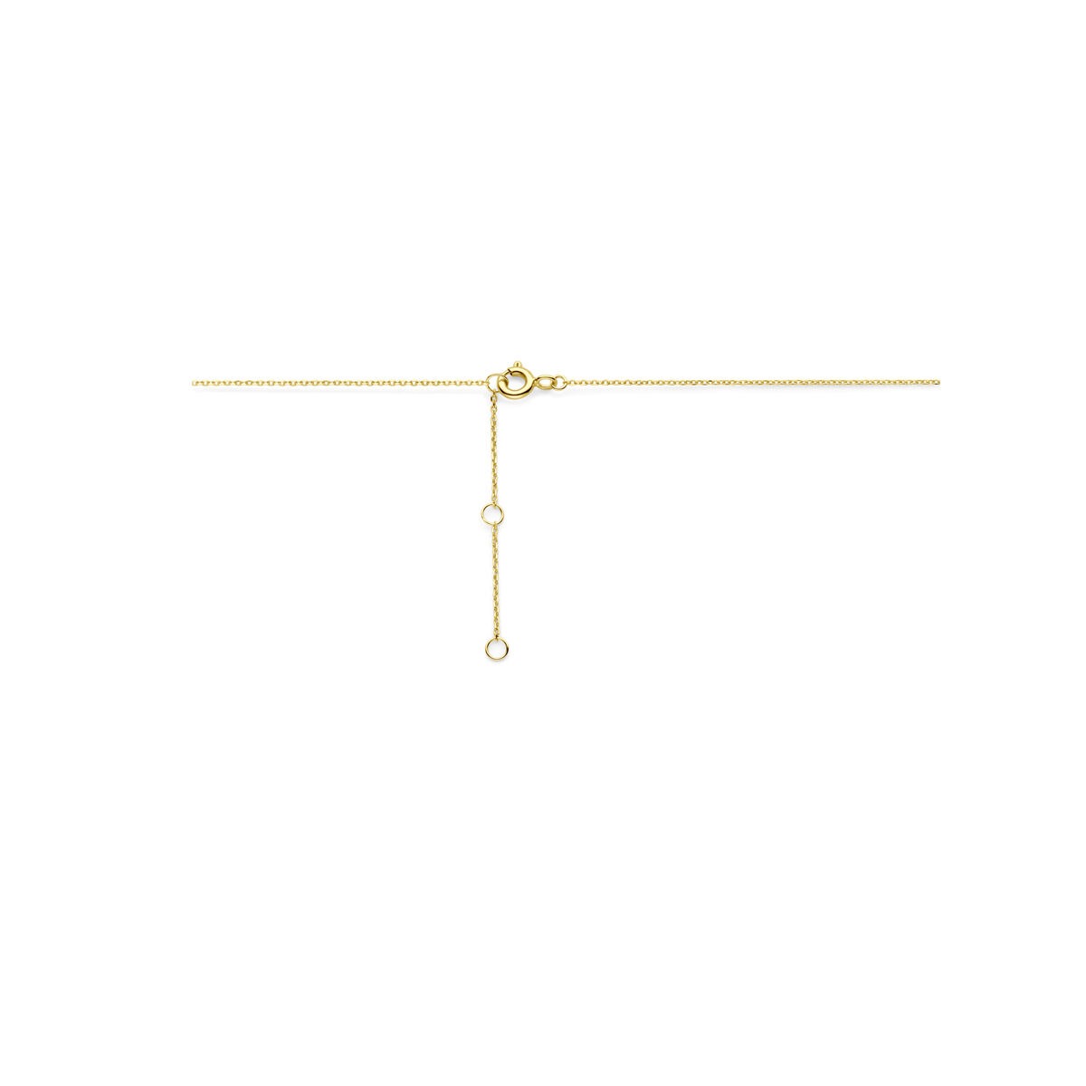 collier en or jaune 9k avec zircone