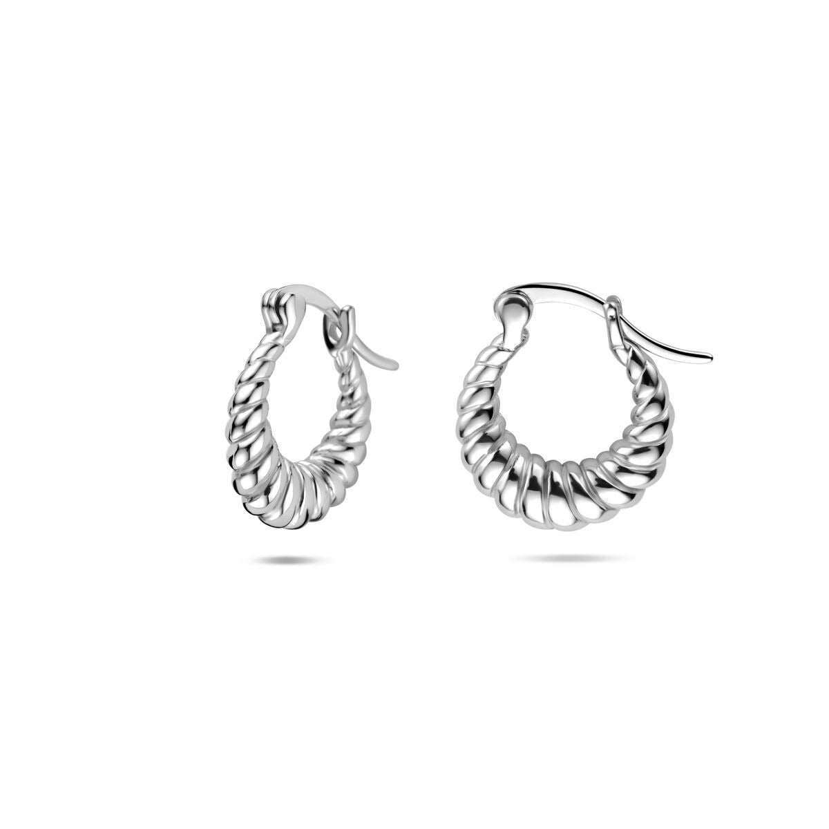 Créoles en argent – rhodié argent 925