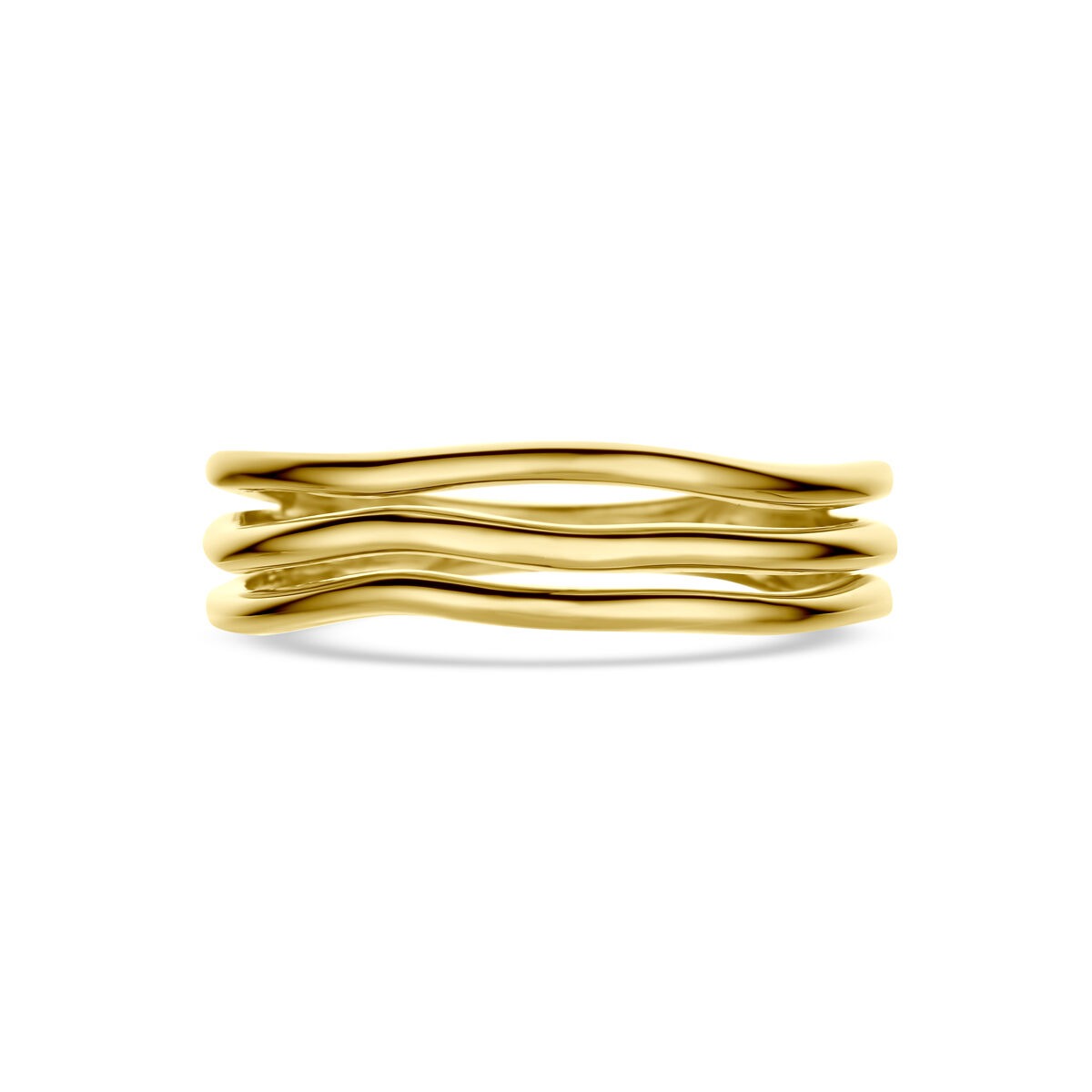 Bague en or jaune 14k 5,5 mm pour femme