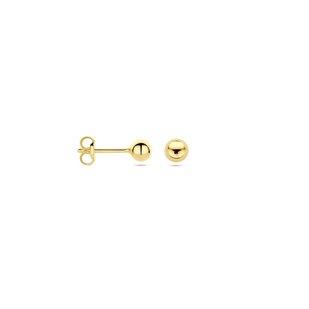 puces d'oreilles en or jaune 9k