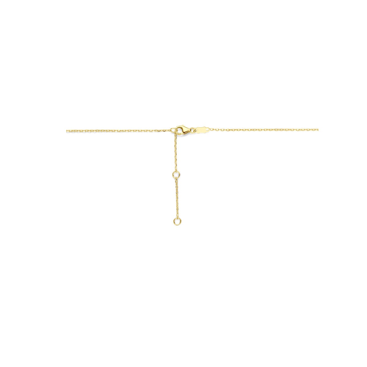 collier en or jaune 14k avec onyx – puissant et élégant