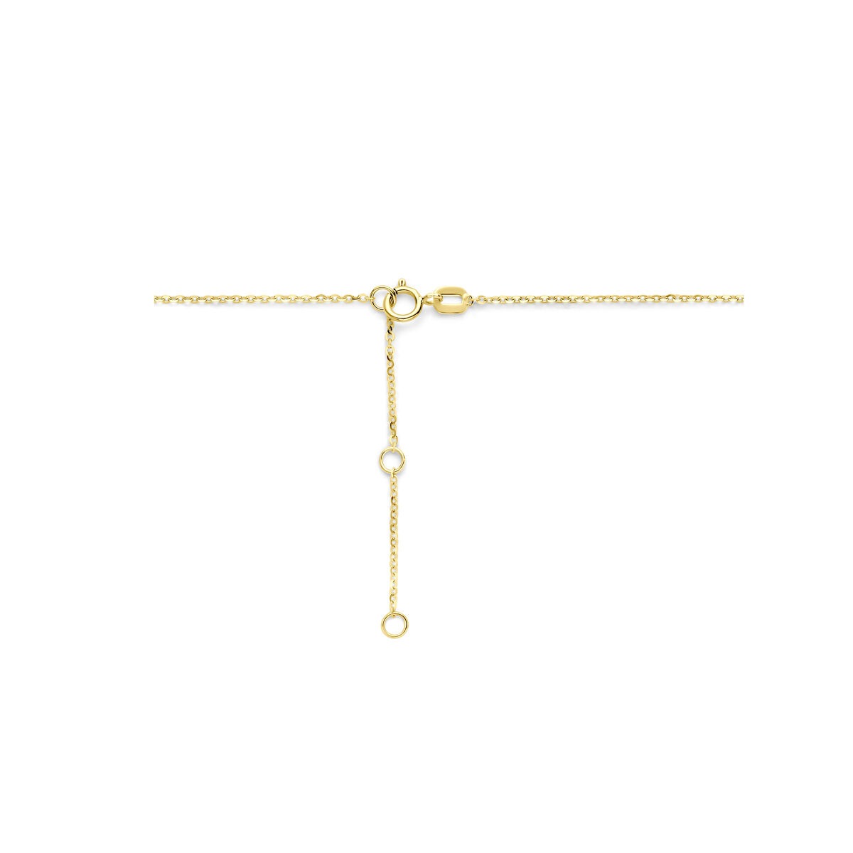 Collier en or jaune 14k avec étoile et zircone