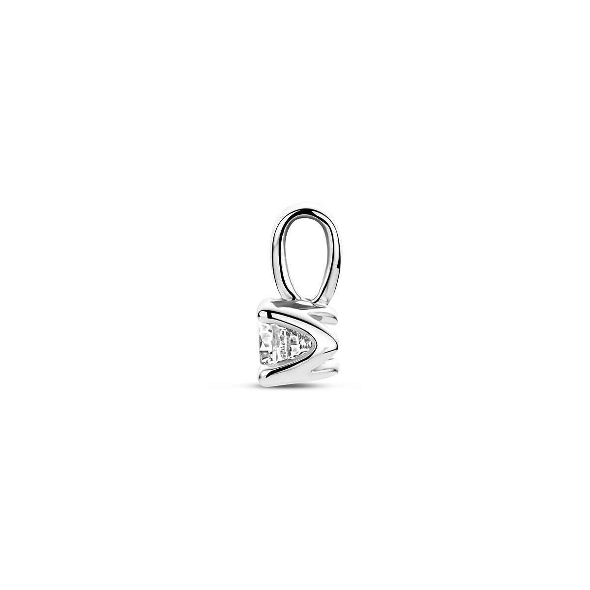 Pendentif en argent avec zircone – rhodié argent 925