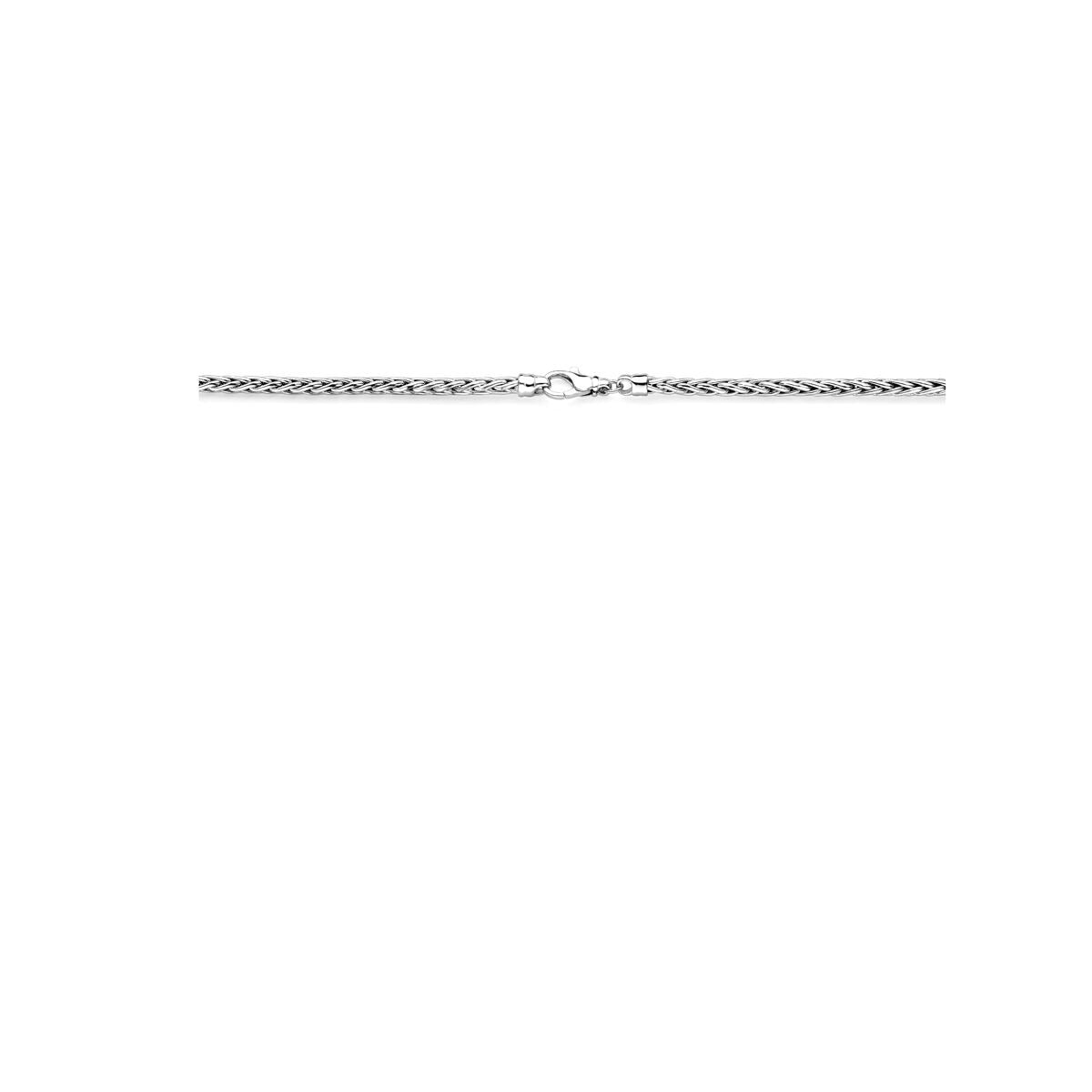 Collier en argent queue de renard – rhodié