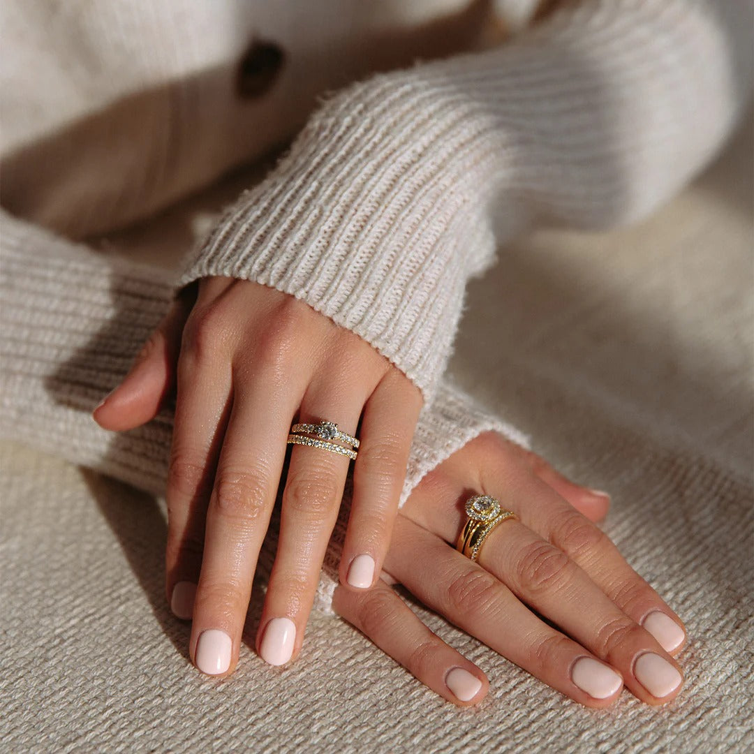 Bague Emma 0,75 crt. or jaune