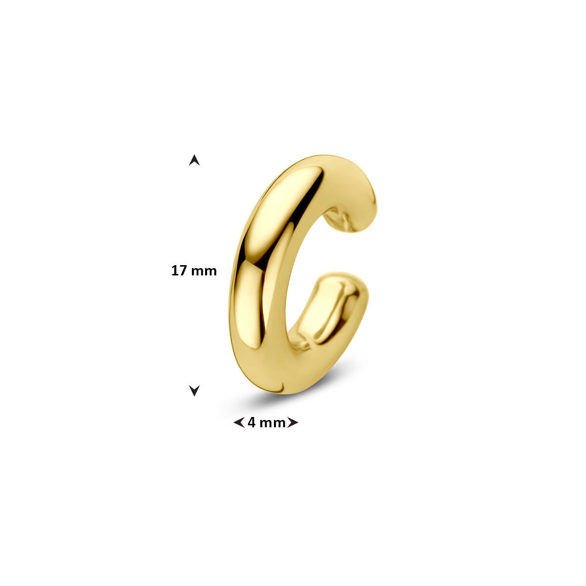 Ear cuff en argent plaqué or – argent 925