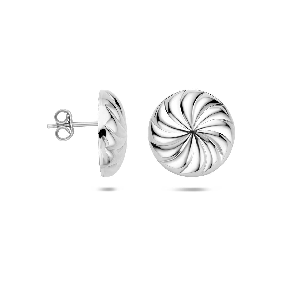 Puces d'oreilles en argent en forme de nœud 925 rhodiées