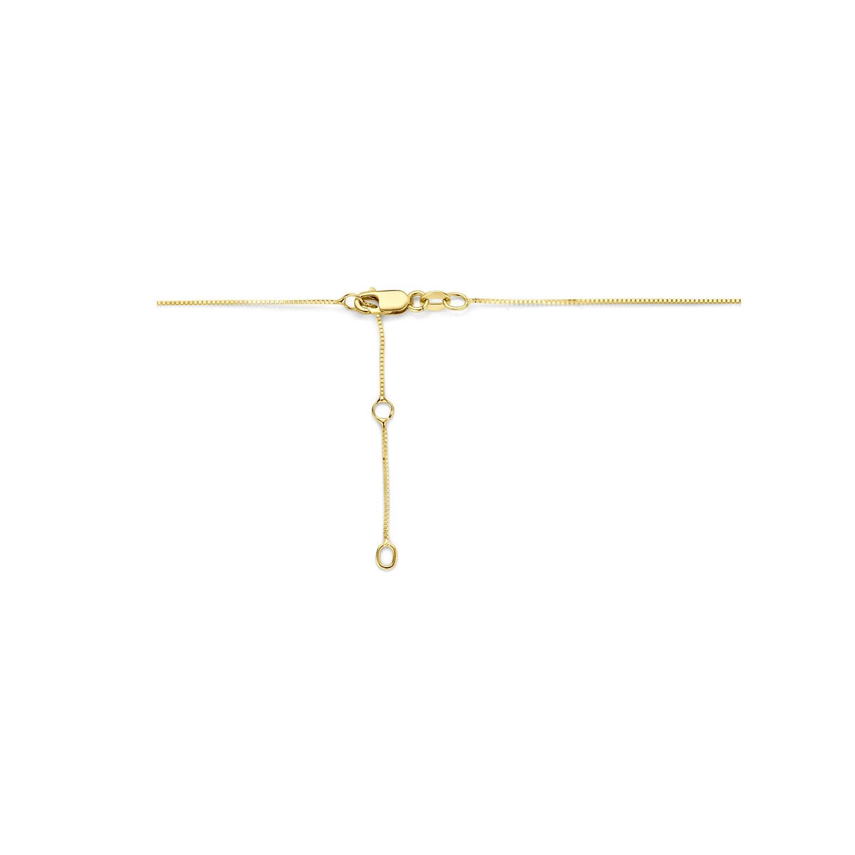 collier en or jaune 14k avec diamant cultivé en laboratoire