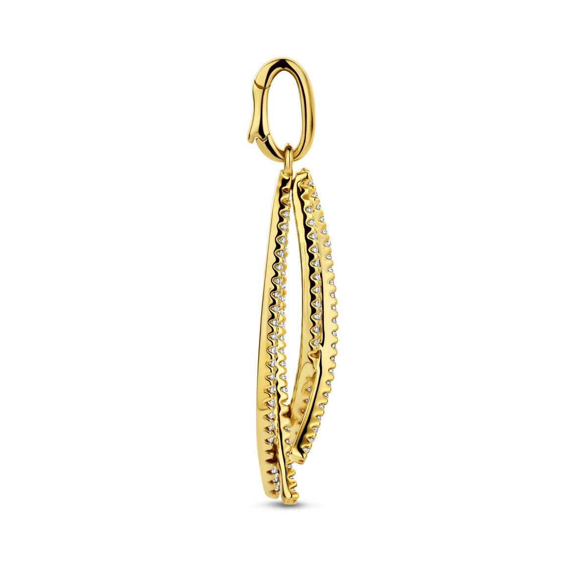 pendentif en or jaune avec diamant