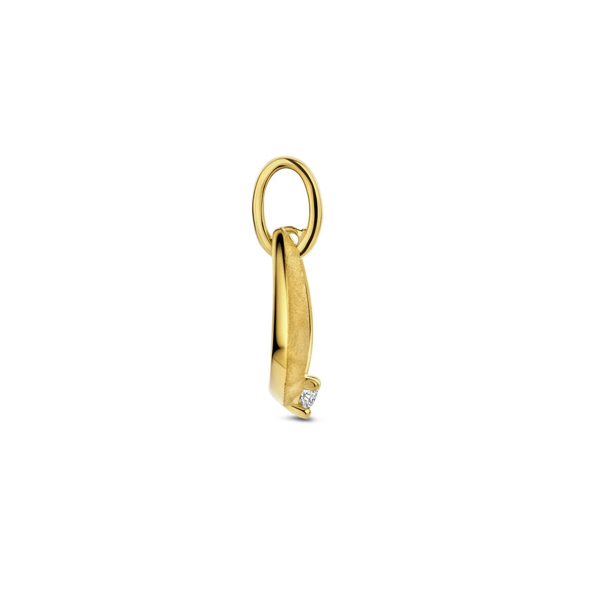 pendentif en or jaune avec diamant