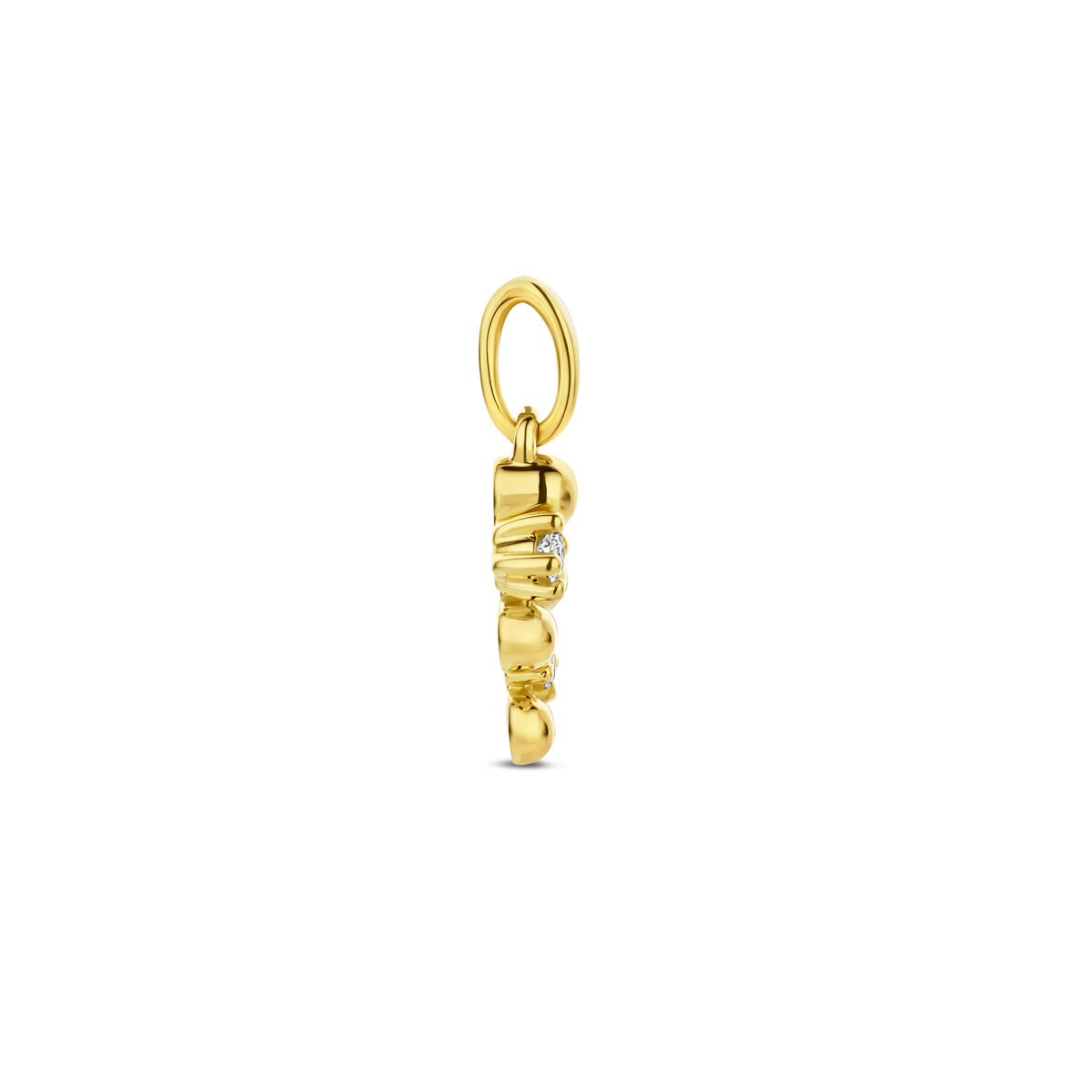 Pendentif en or avec diamant – or jaune 14k