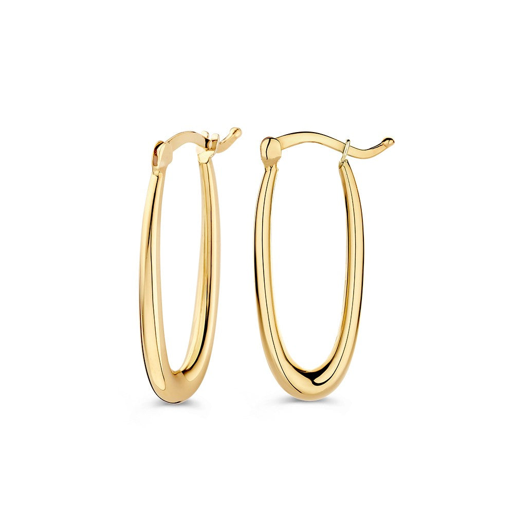 Créoles en Or Jaune au Design Ludique – Or 14 Carats