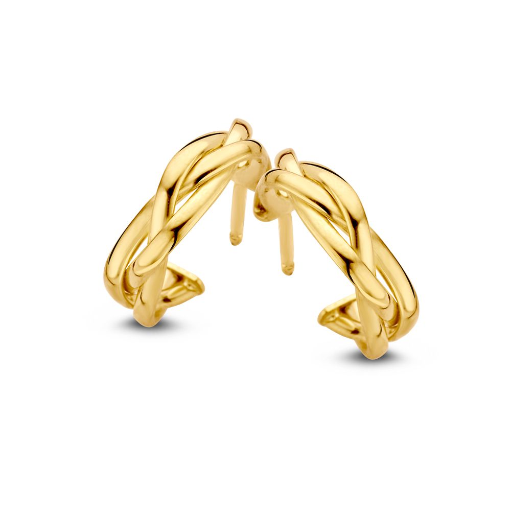 Bracelet en or bicolore 14 carats pour femmes, jaune et blanc, longueur de 19 cm.