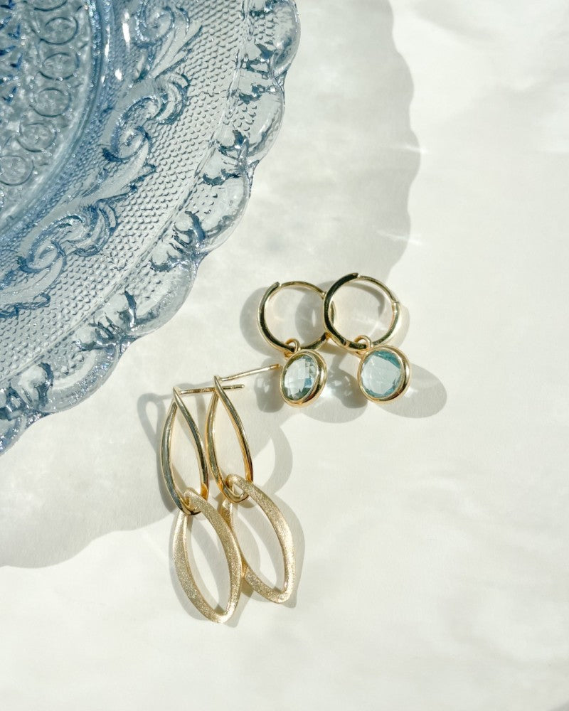 Puces d'oreilles or jaune