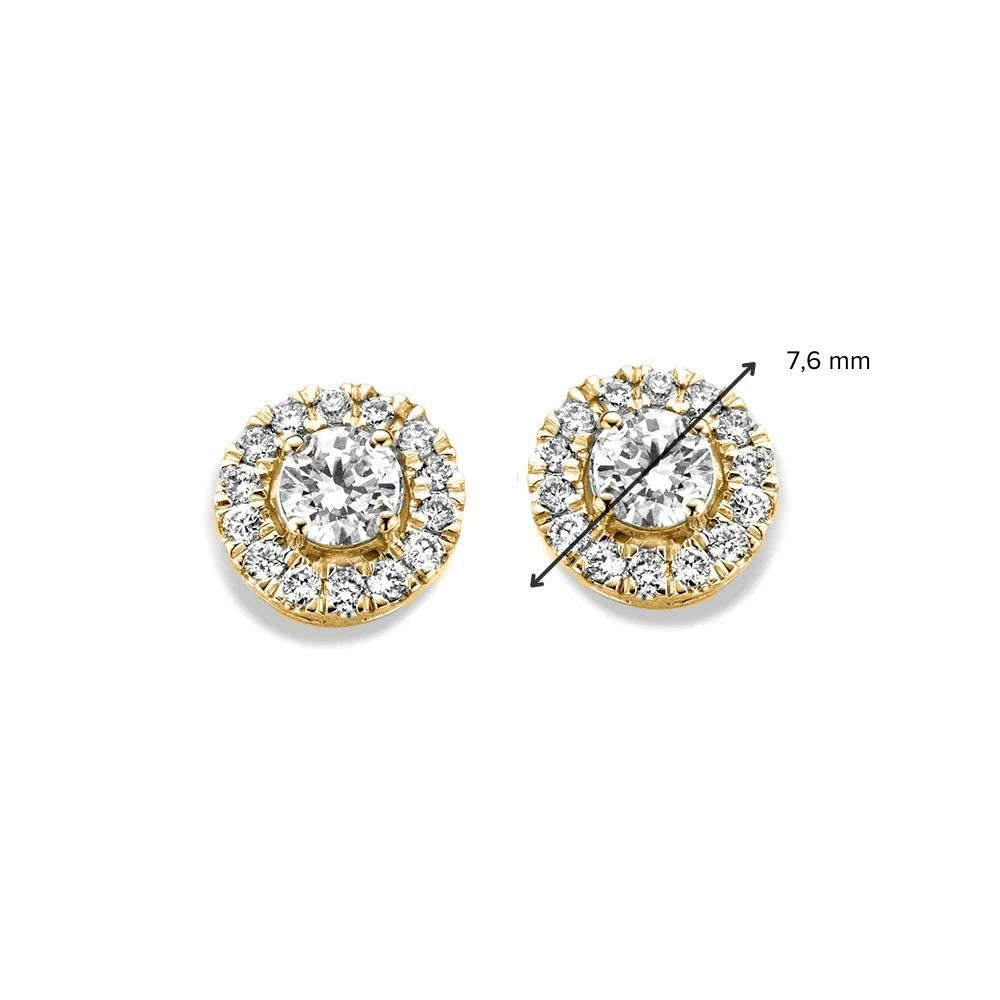 Boucles d'oreilles Emma 0,60 crt. or jaune