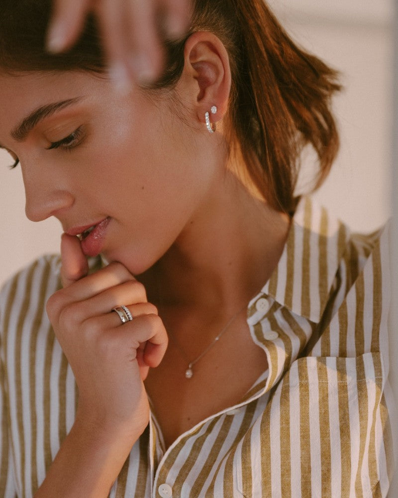 Boucles d'oreilles Franky 0,50 crt. or jaune