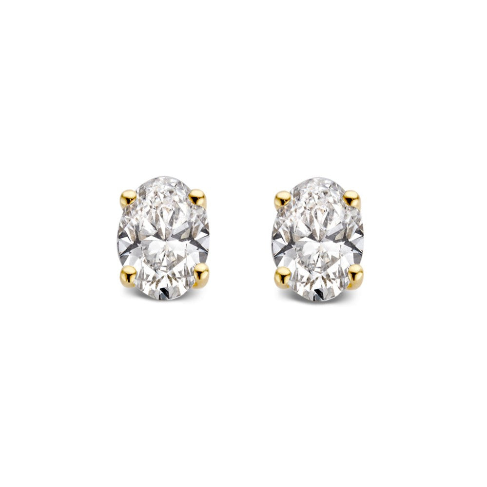 Boucles d'oreilles Franky 0,50 crt. or jaune
