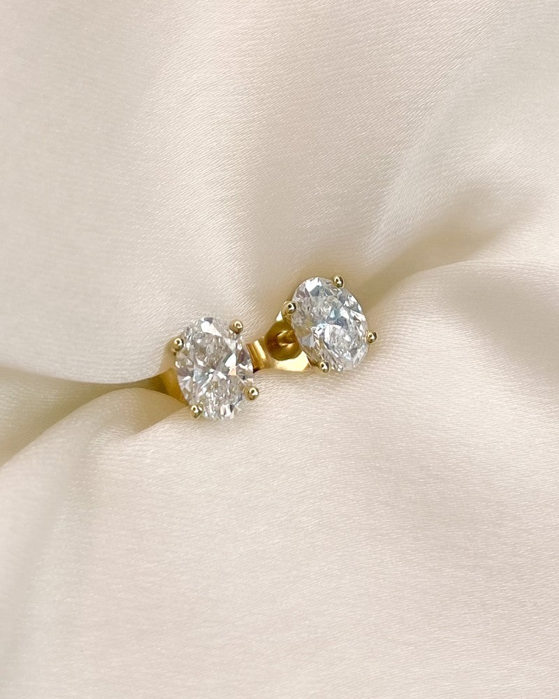 Boucles d'oreilles Franky 1,00 crt. or jaune