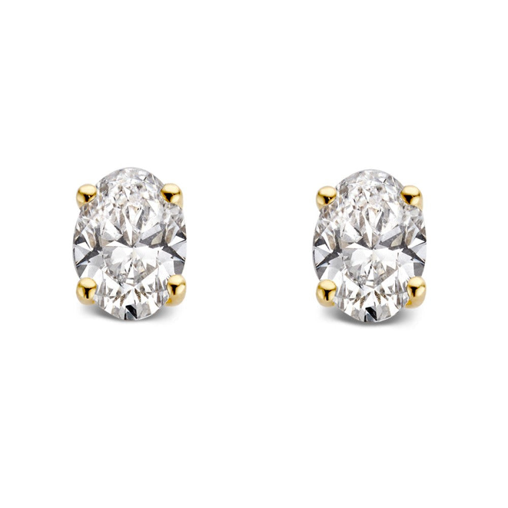 Boucles d'oreilles Franky 1,00 crt. or jaune