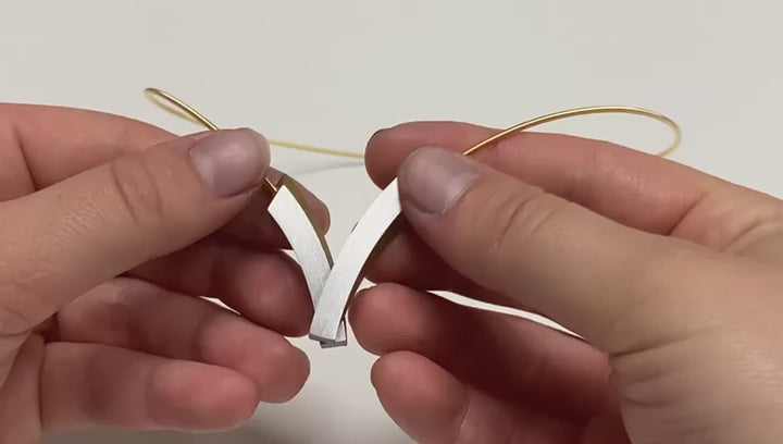 Collier V-Bogen op elkaar Zwart C255Z