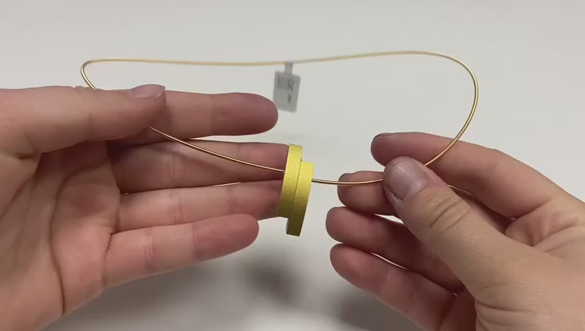 Collier arcs entrelacés Plaqué or|Jaune C251G