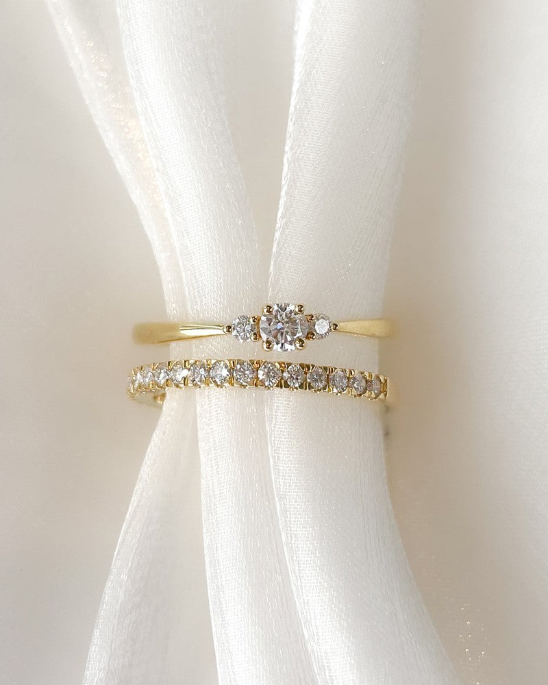 Bague Alix 0,20 crt. or jaune