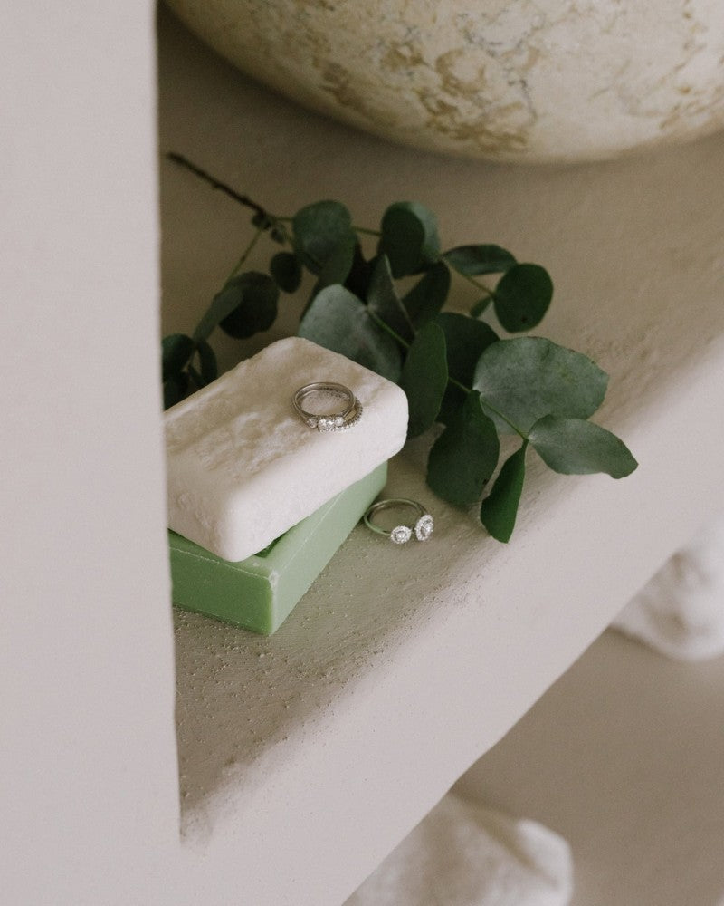 Bague Alix 0,75 crt. or blanc