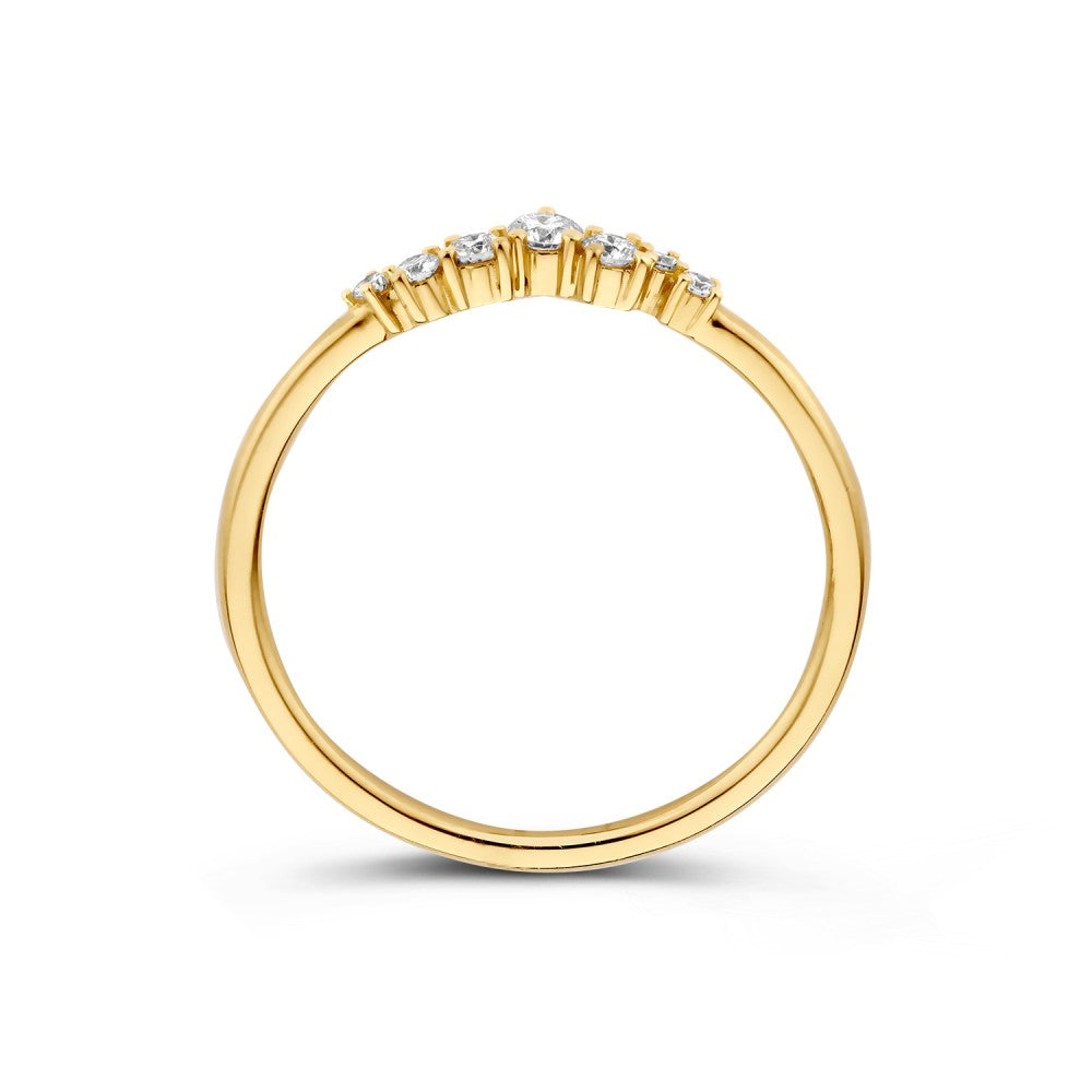 Ring Amelie 0,16 crt. geelgoud