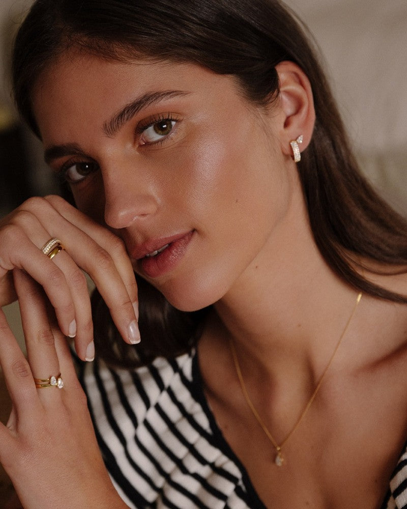 Bague Ava 0,50 crt. or jaune