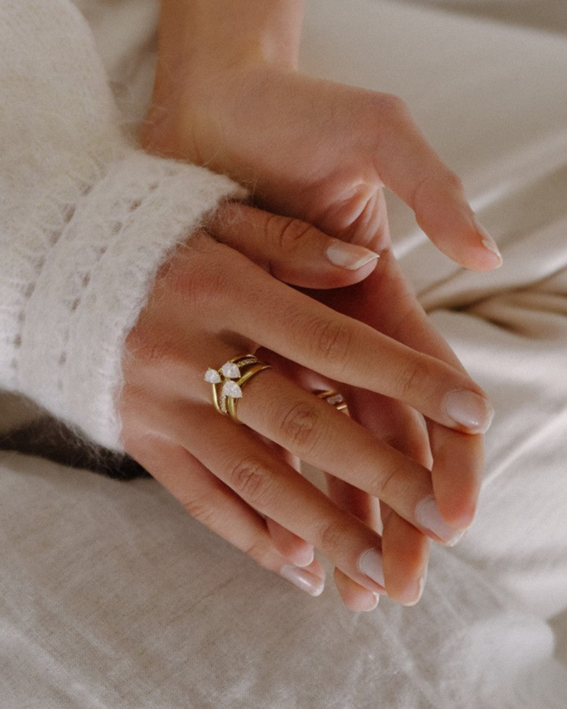 Bague Ava Royal 0,48 crt. or jaune