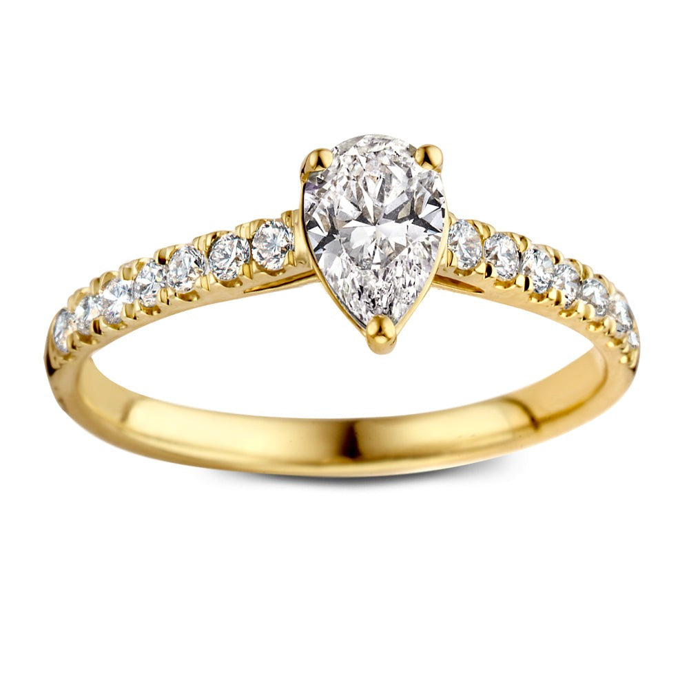 Bague Ava Royal 0,48 crt. or jaune